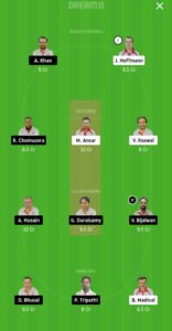 BRP vs BRD Dream11 Team for grand league