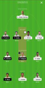 MCC vs BRG Dream11 team for grand league