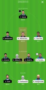 VCC vs GHG Dream11 Team for grand league