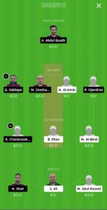 BTC vs SKK Dream11 Team for grand league