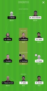 BTC vs SKK Dream11 Team for small league