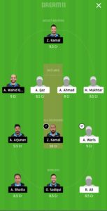 GHC vs HCC Dream11 Team for grand league