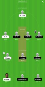 DPS vs SBK Dream11 Team for grand league