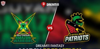 GUY vs SKN Dream11 Team Predictions CPL 2020 (100% Winning Team)