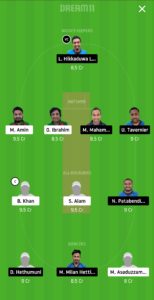 BTC vs VCC Dream11 Team for grand league