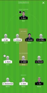 GHC vs GHG Dream11 Team for grand league