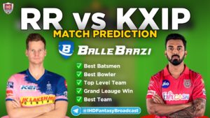 IPL 2020 - Match 9 RR vs KXIP Ballebaazi Team Prediction Today Match