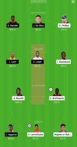 JAM vs SKN Dream11 Team for grand league