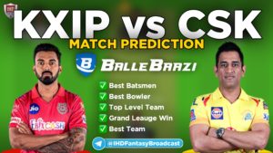 IPL 2020 - Match 18 KXIP vs CSK Ballebaazi Team Prediction Today Match