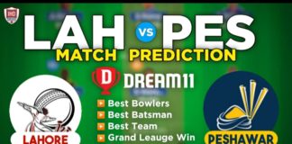 LAH vs PES Dream11 Team Prediction Eliminator 2 PSL 2023 (100% Winning Team)