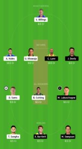 HEA vs THU Dream11 Team for small league