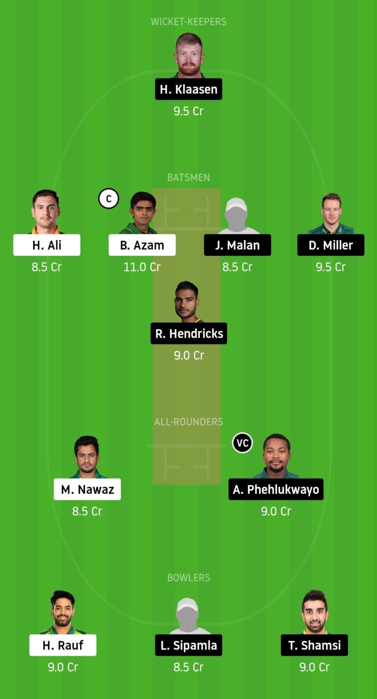 PAK Vs SA Dream11 Team Prediction 3rd T20 Match (100% Wnning Team)