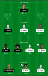WOL VS ARS TODAY DREAM11 FOOTBALL MATCH