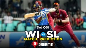 WI vs SL 3rd ODI Dream11 Team Prediction for Today's Match (100% Winning)