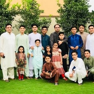 Rashid Khan with his family