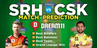 CSK vs SRH Dream11 Team Prediction