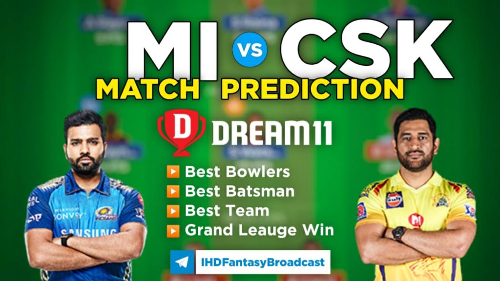 MI vs CHE Dream11 Team Prediction, Score, Stats | Mumbai vs Chennai 12th TATA IPL 2023 Match