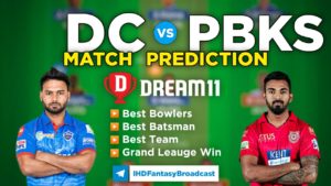 DC vs PBKS Dream11 Team Prediction 11th Match IPL 2021 (100% Winning Team)