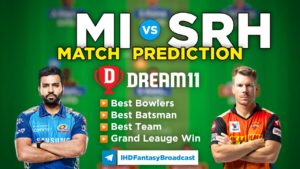 MI vs SRH Dream11 Team Prediction 9th Match IPL 2021 (100% Winning Team)