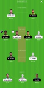 SA vs PAK Dream11 Team for Small League