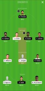 ZIM vs PAK Dream11 Team for Small League