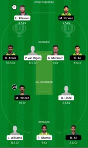 SA vs PAK Dream11 Team for Grand League