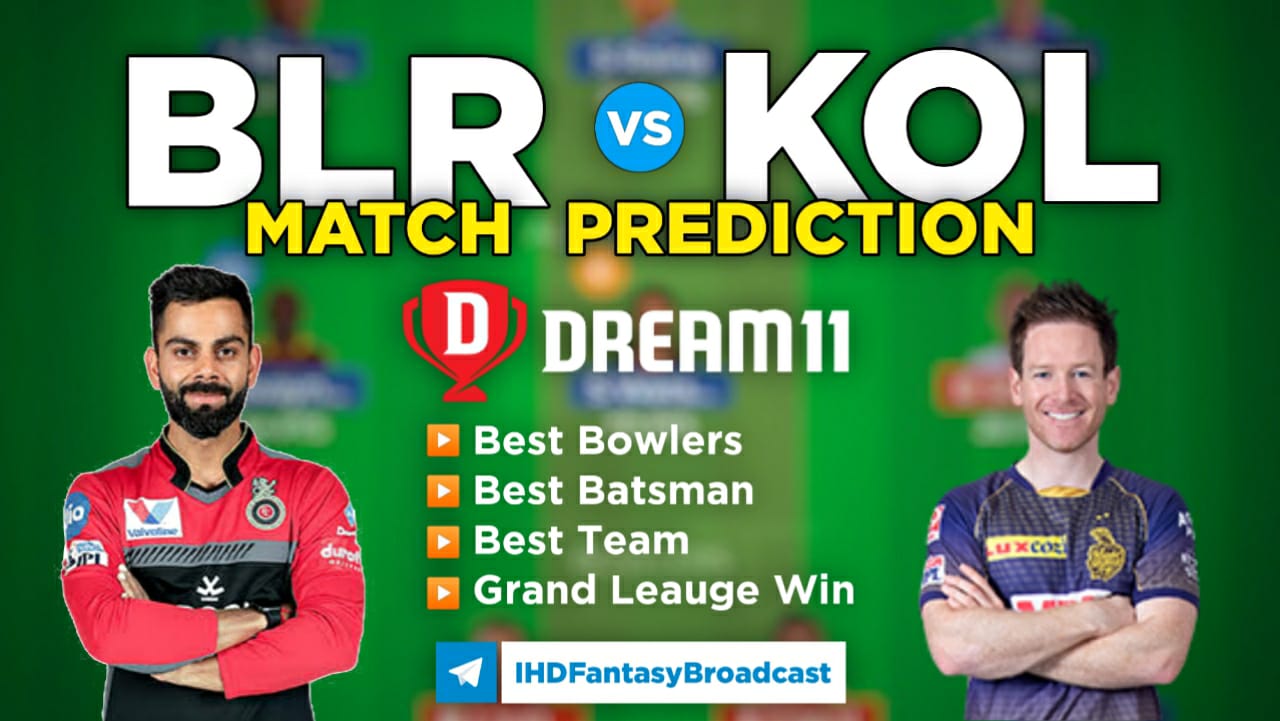 BLR vs KOL Dream11 Team Prediction 10th Match IPL 2021 (100% Winning Team)