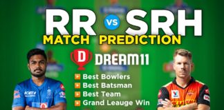 RR vs SRH Dream11 Team Prediction 28th Match IPL 2021 (100% Winning Team)