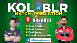 KOL vs BLR Dream11 Team Prediction 31st Match IPL 2021 (100% Winning Team)