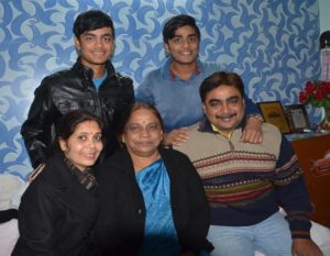 Ishan Kishan with his family