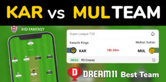 KAR vs MUL Dream11 Team Prediction 14th Match PSL 2023 (100% Winning Team)