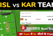 ISL vs KAR Dream11 Team Prediction 19th Match PSL 2023 (100% Winning Team)