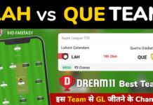 QUE vs LAH Dream11 Team Prediction 10th Match PSL 2023 (100% Winning Team)