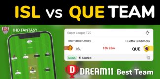 QUE vs ISL Dream11 Team Prediction 13th Match PSL 2023 (100% Winning Team)