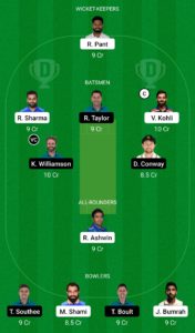 IND vs NZ Dream11 Team For Small League