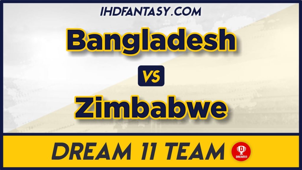 ZIM vs BAN Dream11 Team Prediction 3rd T20 Match (100% Winning Team)