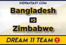 BAN vs ZIM Dream11 Team Prediction 28th Match T20 WC 2022 (100% Winning Team)