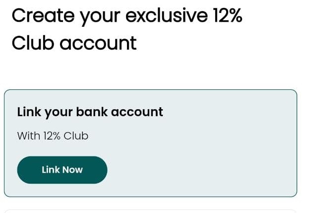 12% club link bank account