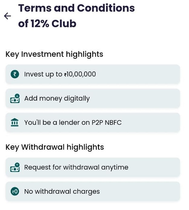 12% club terms and condition