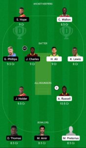 BR vs JAM Dream11 Team For Small League