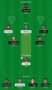 SRH vs RR Dream11 team small league