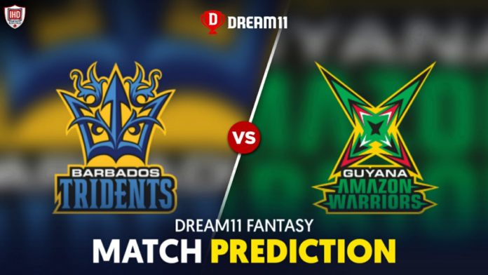 GUY vs BR Dream11 Team Prediction 1st Qualifier Match CPL 2022 (100% Winning Team)