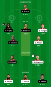 ENG vs WI Dream11 Team For Grand League