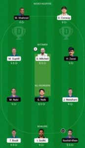 AFG vs NZ Dream11 Team Grand League