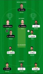 PAK vs SCO Dream11 Team For Grand League