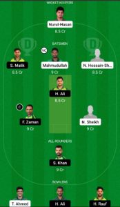 BAN vs PAK Dream11 Team For Grand League