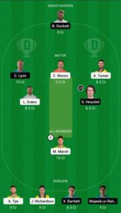 SCO vs HEA Dream11 Team Small League