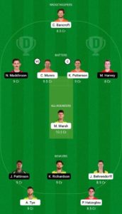 SCO vs REN Dream11 Team Grand League