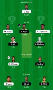 BAN vs PAK Dream11 Team For Small League