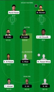 BAN vs PAK Dream11 Team For Grand League